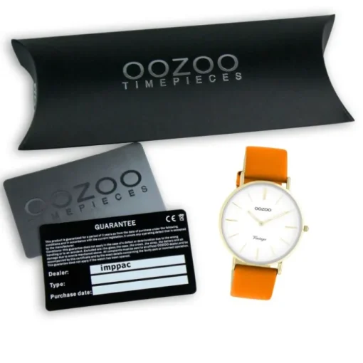 Oozoo Damen Armbanduhr Vintage Series C20307 Analog Leder orange UOC20307