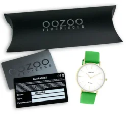 Oozoo Damen Armbanduhr Vintage Series C20308 Analog Leder grün UOC20308