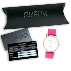 Oozoo Damen Armbanduhr Vintage Series C20309 Analog Leder pink UOC20309