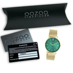 Oozoo Damen Armbanduhr Vintage Series Analog Metall Mesh gold UOC20295