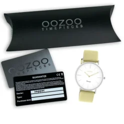 Oozoo Damen Armbanduhr Vintage Series Analog Leder grün UOC20277