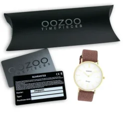 Oozoo Damen Armbanduhr Vintage C20149 Analog Leder braunrot UOC20149