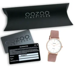 Oozoo Damen Armbanduhr Vintage C20157 Analog Leder rosa UOC20157