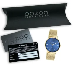 Oozoo Damen Armbanduhr Vintage Series Analog Metall Mesh gold UOC20291