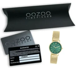 Oozoo Damen Armbanduhr Vintage Series Analog Metall Mesh gold UOC20297