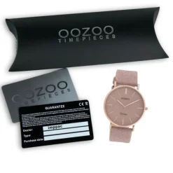 Oozoo Damen Armbanduhr Vintage Series Analog Leder rosa UOC20161