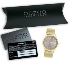 Oozoo Damen Armbanduhr Vintage Series Analog Metall gold UOC11357