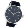 Oozoo Damen Herren Armbanduhr Timepieces Analog Leder dunkelblau UOC10501