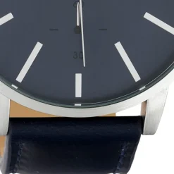 Oozoo Damen Herren Armbanduhr Timepieces Analog Leder dunkelblau UOC10501