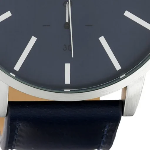 Oozoo Damen Herren Armbanduhr Timepieces Analog Leder dunkelblau UOC10501