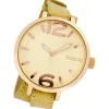 Oozoo Damen-Armbanduhr Mineralglas Quarz Leder beige UOC6835