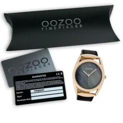 Oozoo Damen-Uhr Timepieces Quarzuhr C9169 Leder-Armband schwarz UOC9169