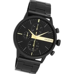 Oozoo Herren Armbanduhr OOZOO Timepieces Analog Edelstahl schwarz UOC11412