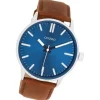 Oozoo Herren Armbanduhr OOZOO Timepieces Analog Leder braun UOC11400