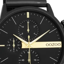 Oozoo Herren Armbanduhr OOZOO Timepieces Analog Edelstahl schwarz UOC11412