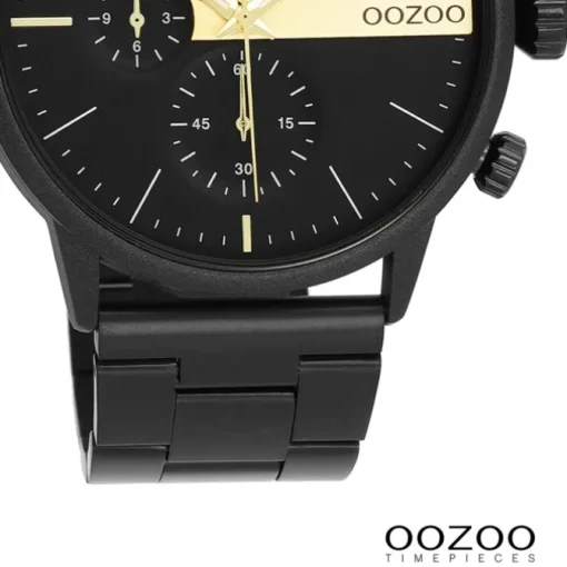 Oozoo Herren Armbanduhr OOZOO Timepieces Analog Edelstahl schwarz UOC11412