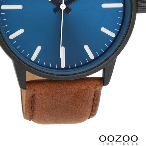 Oozoo Herren Armbanduhr OOZOO Timepieces Analog Leder braun UOC11401