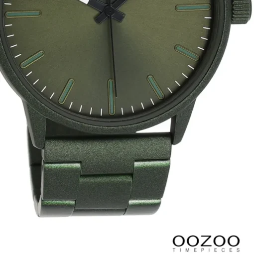 Oozoo Herren Armbanduhr OOZOO Timepieces Analog Edelstahl grün UOC11402