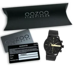 Oozoo Herren Armbanduhr OOZOO Timepieces Analog Edelstahl schwarz UOC11412