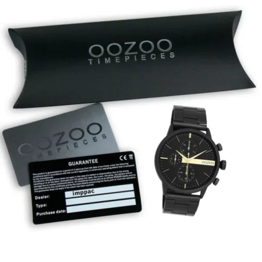 Oozoo Herren Armbanduhr OOZOO Timepieces Analog Edelstahl schwarz UOC11412