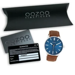 Oozoo Herren Armbanduhr OOZOO Timepieces Analog Leder braun UOC11400