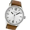 Oozoo Herren Armbanduhr Timepieces Analog Leder braun UOC9045A