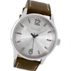 Oozoo Herren Armbanduhr Timepieces Analog Leder braun UOC9048A