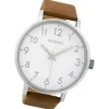 Oozoo Herren Armbanduhr Timepieces Analog Leder braun UOC9401A