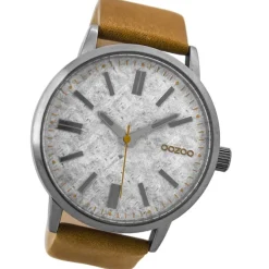 Oozoo Herren Armbanduhr Timepieces Analog Leder braun UOC9405A