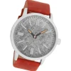 Oozoo Herren Armbanduhr Timepieces Analog Leder braun UOC9407A