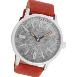 Oozoo Herren Armbanduhr Timepieces Analog Leder braun UOC9407A