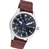 Oozoo Herren Armbanduhr Timepieces C11006 Analog Leder braun UOC11006