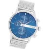 Oozoo Herren Armbanduhr Timepieces Analog Metall Mesh silber UOC11100