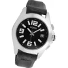 Oozoo Herren Armbanduhr Timepieces Analog Leder schwarz UOC3168A