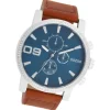 Oozoo Herren Armbanduhr Timepieces Analog Leder braun UOC11210