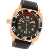 Oozoo Herren Armbanduhr Timepieces Analog Leder schwarz UOC2282A