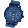 Oozoo Herren Armbanduhr Timepieces Analog Leder blau UOC11205