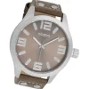 Oozoo Herren Armbanduhr Timepieces Analog Leder braun UOC1014A