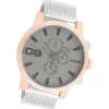 Oozoo Herren Armbanduhr Timepieces Analog Metall silber UOC9437A