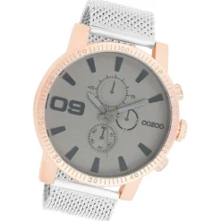 Oozoo Herren Armbanduhr Timepieces Analog Metall silber UOC9437A