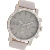 Oozoo Herren Armbanduhr Timepieces Analog Leder grau UOC11311