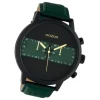 Oozoo Herren Armbanduhr Timepieces C10517 Analog Leder grün UOC10517