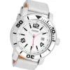 Oozoo Herren Armbanduhr Timepieces Analog Leder beige weiß UOC2586A
