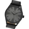 Oozoo Herren Armbanduhr Timepieces C10024 Quarz Leder schwarz UOC10024