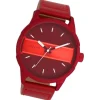 Oozoo Herren Armbanduhr Timepieces Analog Leder rot UOC11231