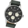 Oozoo Herren Armbanduhr Timepieces Analog Leder schwarz UOC10048