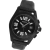 Oozoo Herren Armbanduhr Timepieces Analog Leder schwarz UOC3169A