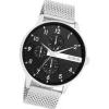 Oozoo Herren Armbanduhr Timepieces Analog Metall silber UOC11301