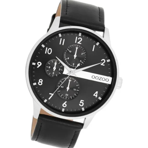 Oozoo Herren Armbanduhr Timepieces Analog Metall schwarz UOC11309