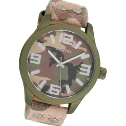 Oozoo Herren Armbanduhr Timepieces Analog Leder mehrfarbig UOC1067A